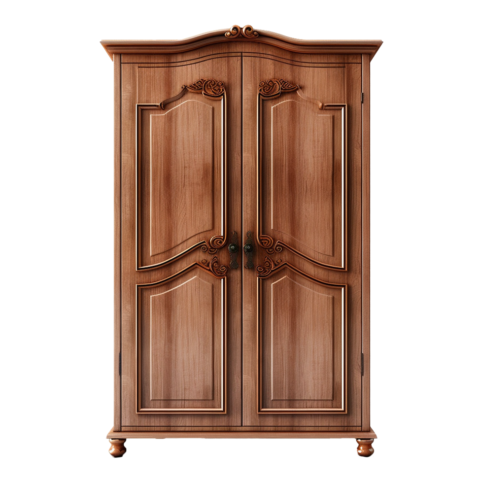 AI generated Wardrobe cabinet isolated on transparent background png