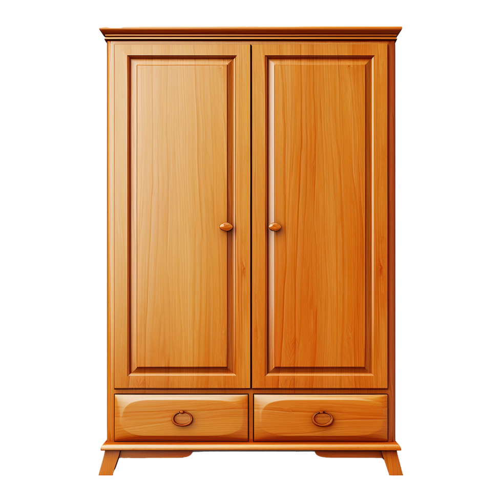AI generated Wardrobe cabinet isolated on transparent background png