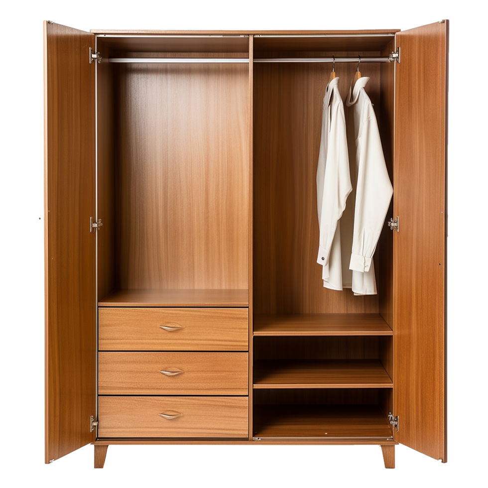 AI generated Wardrobe cabinet isolated on transparent background png