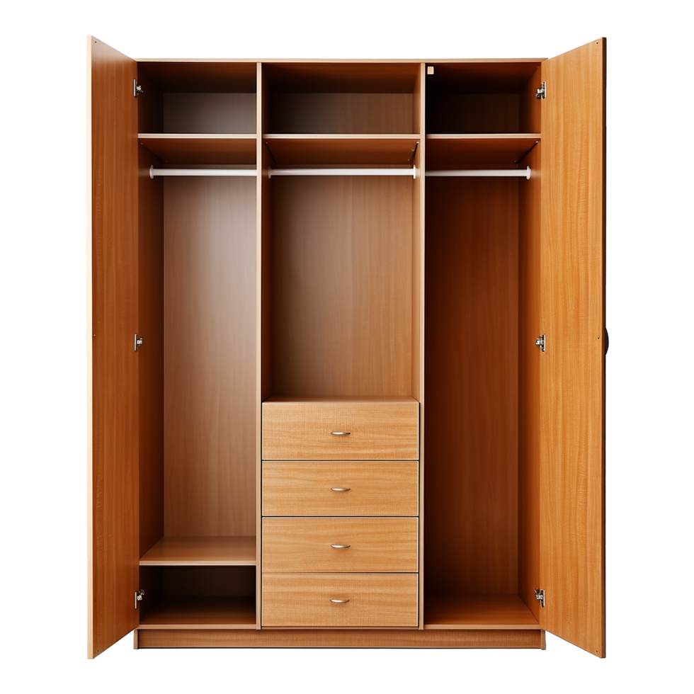 AI generated Wardrobe cabinet isolated on transparent background png