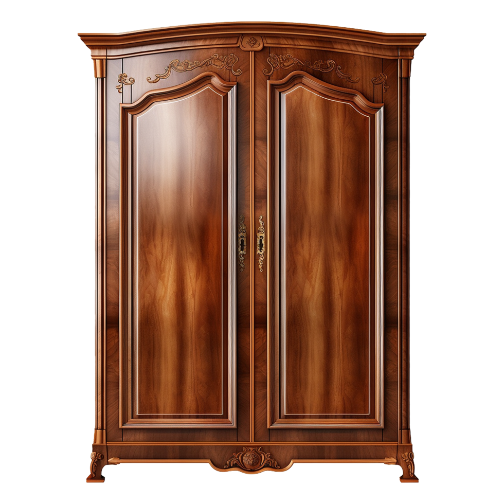 AI generated Wardrobe cabinet isolated on transparent background png