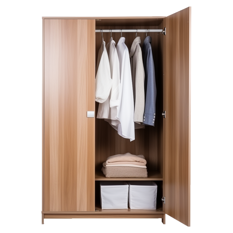 AI generated Wardrobe cabinet isolated on transparent background png