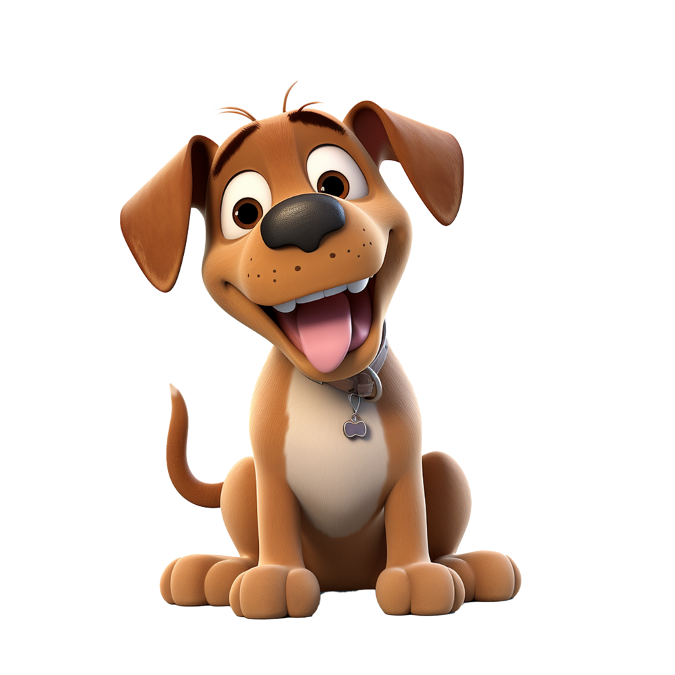 AI generated Dog png isolated on transparent background