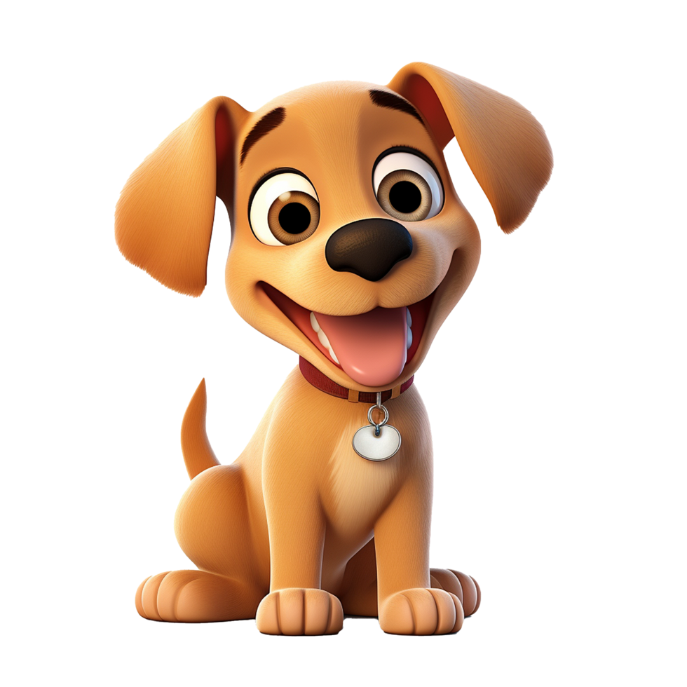 AI generated Dog png isolated on transparent background