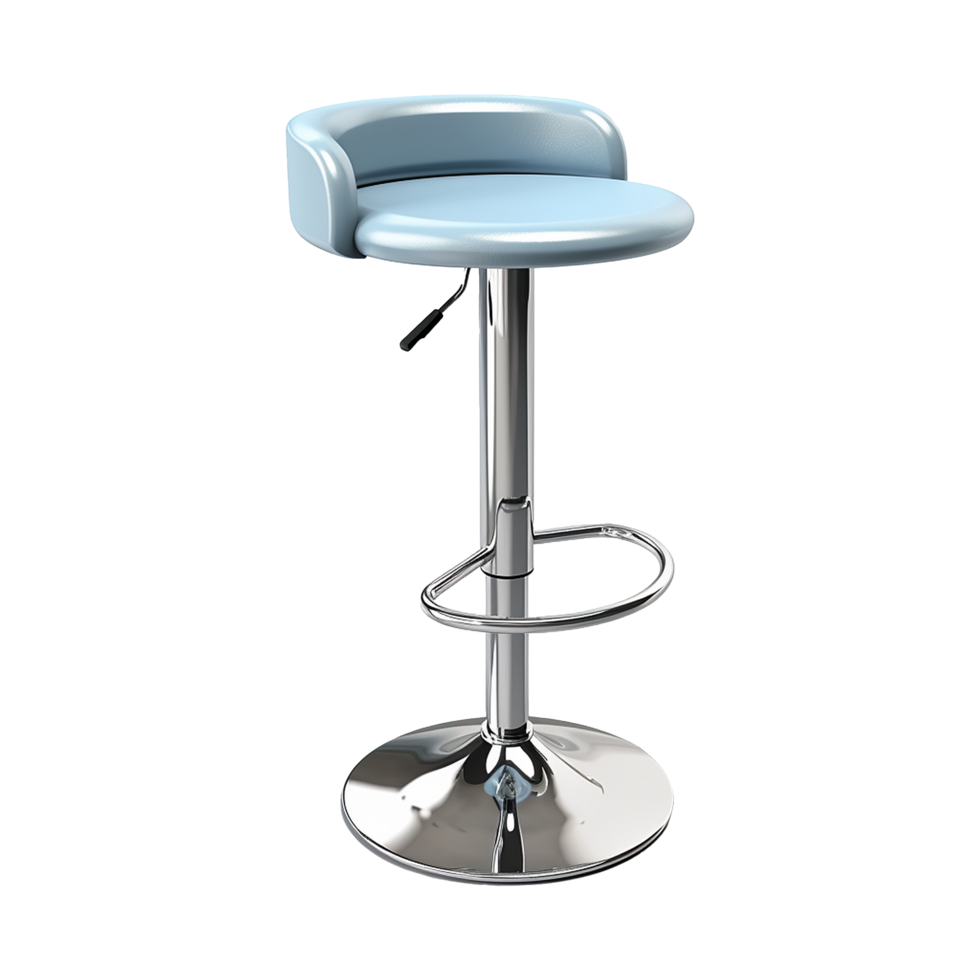 AI generated Adjustment Bar Stool isolated on transparent background