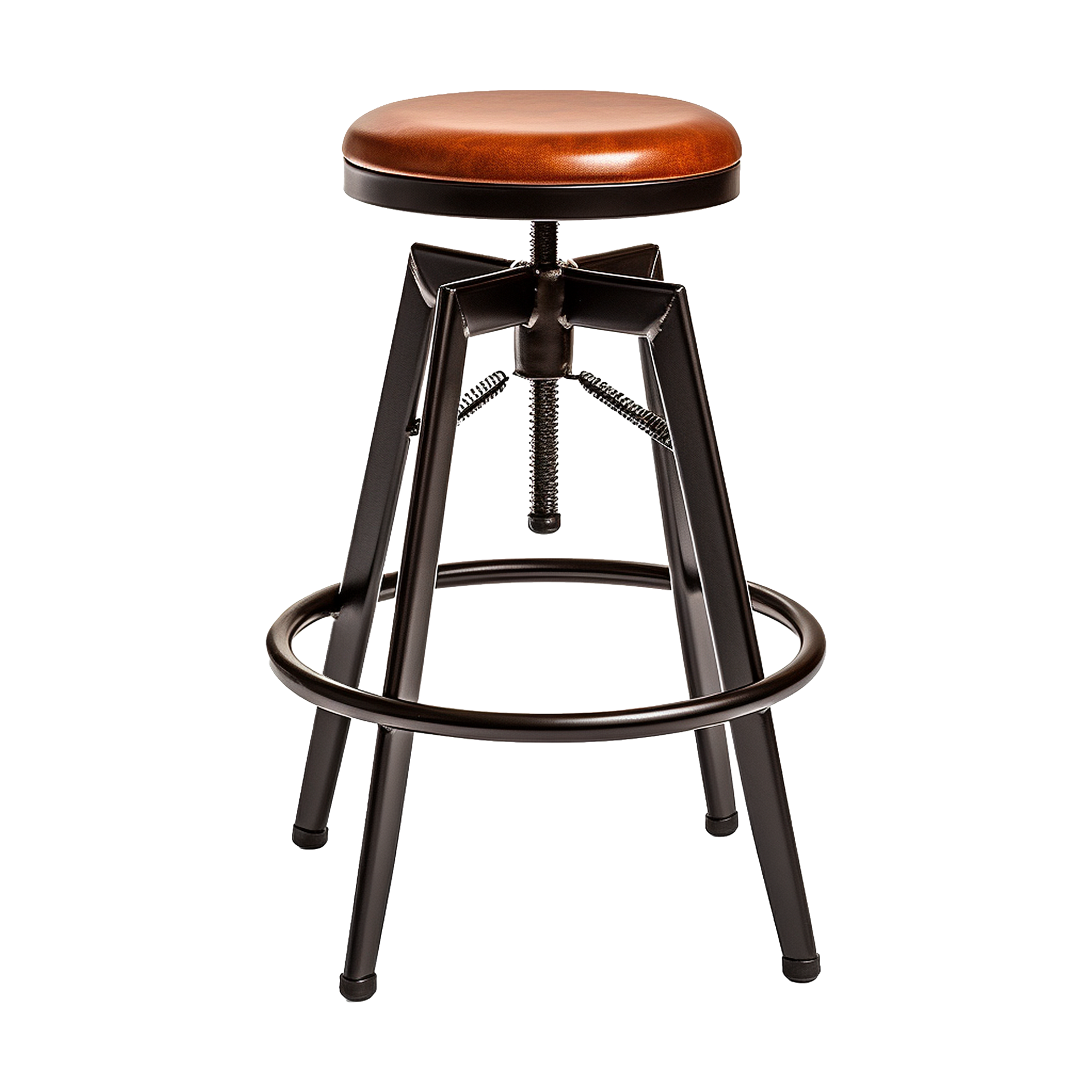 AI generated Adjustment Bar Stool isolated on transparent background
