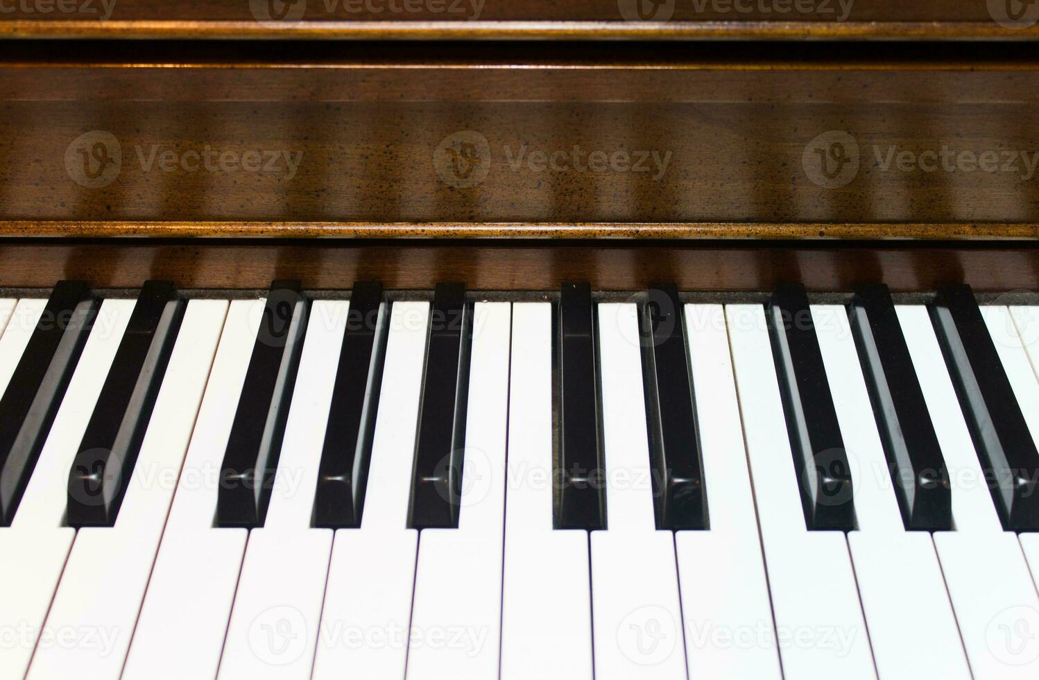 Piano Keys Closeup Background photo