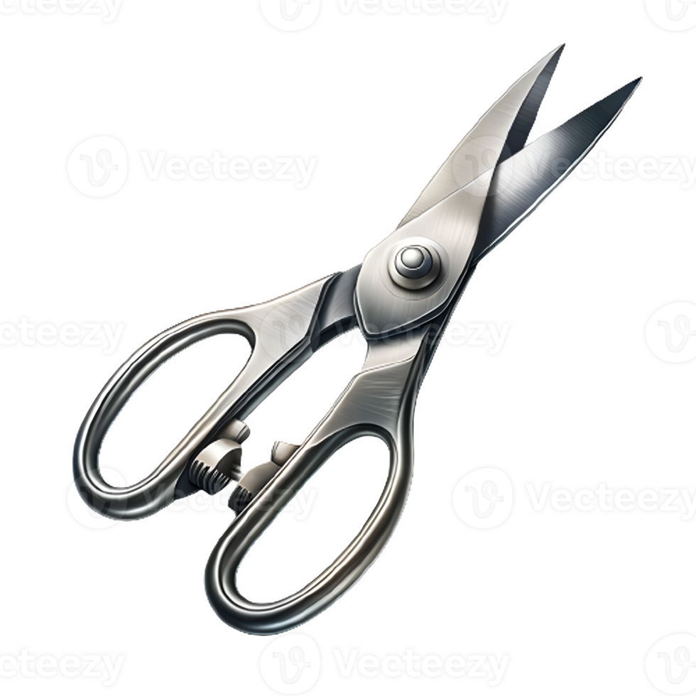 AI generated Isolated Tin Snips hard ware tool on a transparent