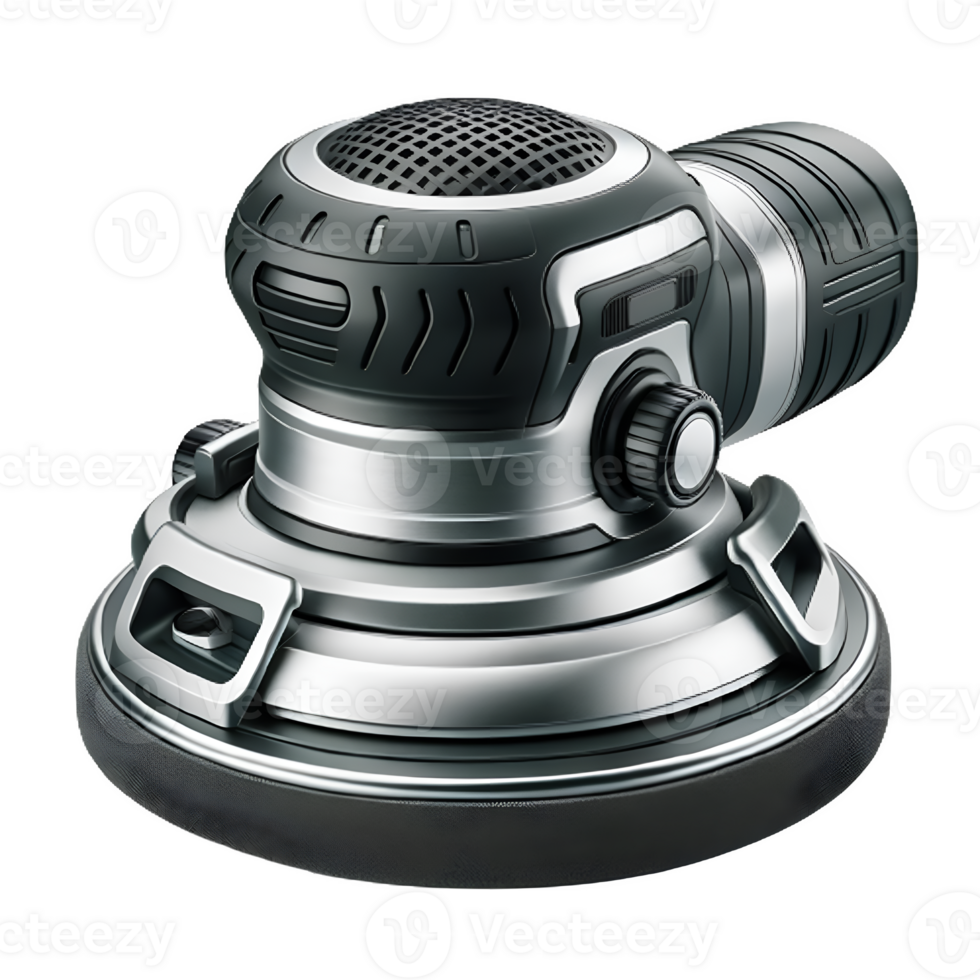 AI generated Isolated Orbital Sander hardware tool on a transparent background, PNG File Format