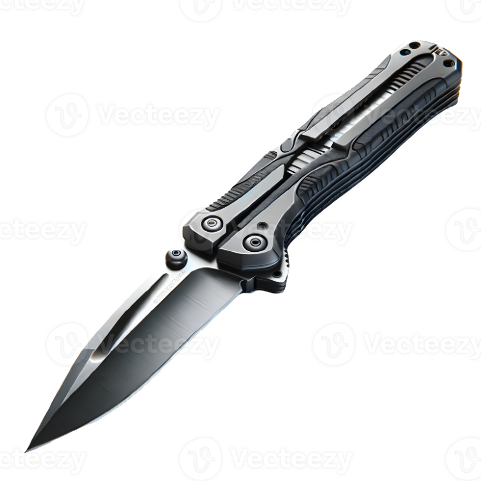 AI generated Isolated Utility Knife hardware tool on a transparent background, PNG File Format