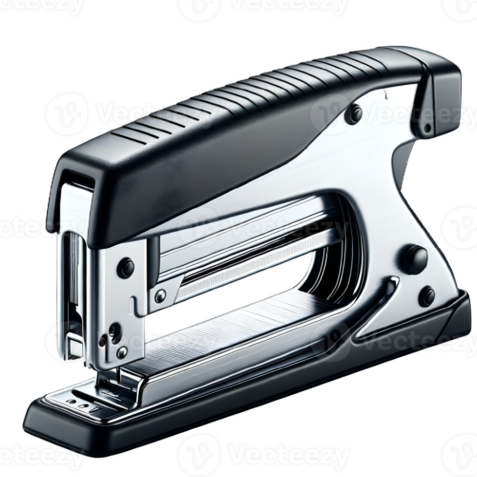 AI generated Isolated Staple Gun hardware tool on a transparent background, PNG File Format