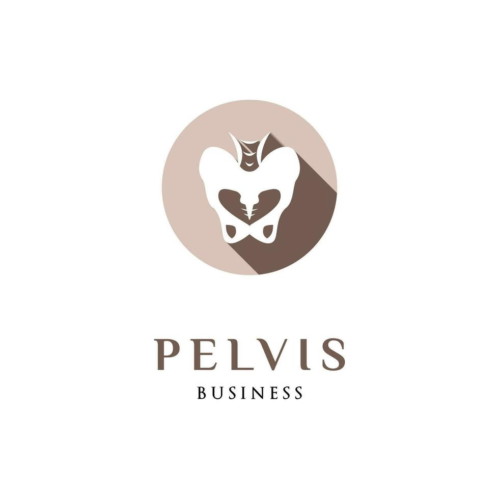 pelvis icono logo diseño modelo vector