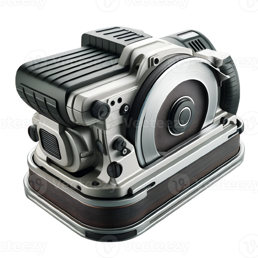 AI generated Isolated Belt Sander hardware tool on a transparent background, PNG File Format