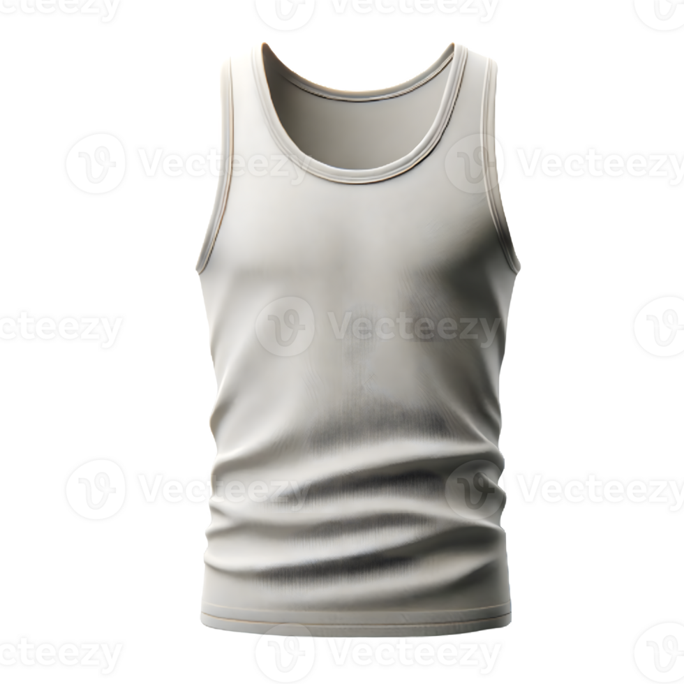 AI generated Isolated tank top clothing item on a transparent