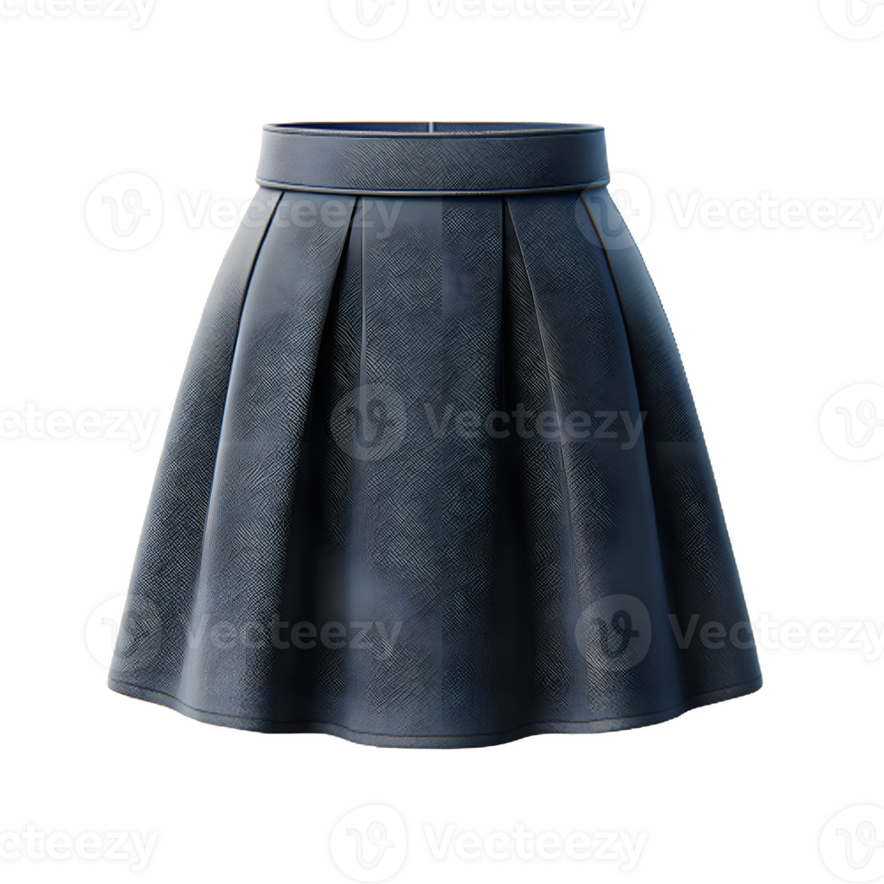 AI generated Isolated skirt clothing item on a transparent background, PNG File Format