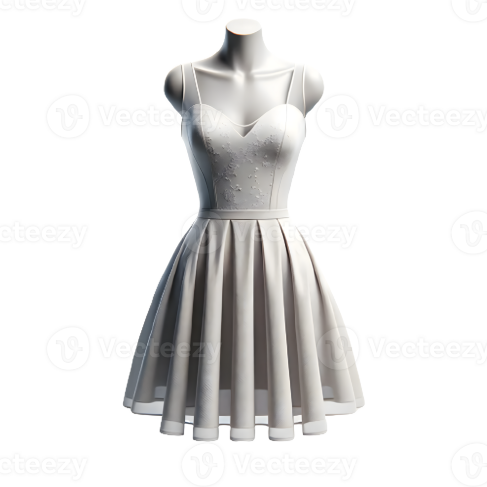 AI generated Isolated cocktail dress clothing item on a transparent background, PNG File Format