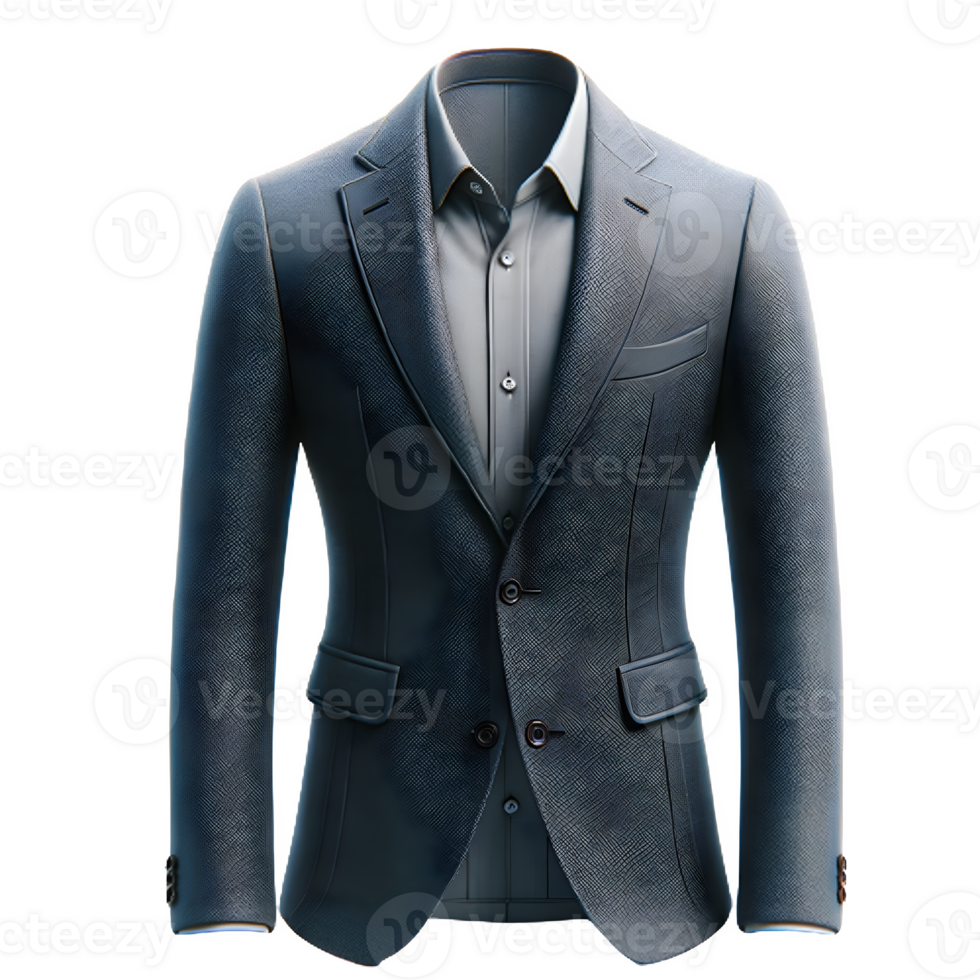 AI generated Isolated blazer clothing item on a transparent background, PNG File Format