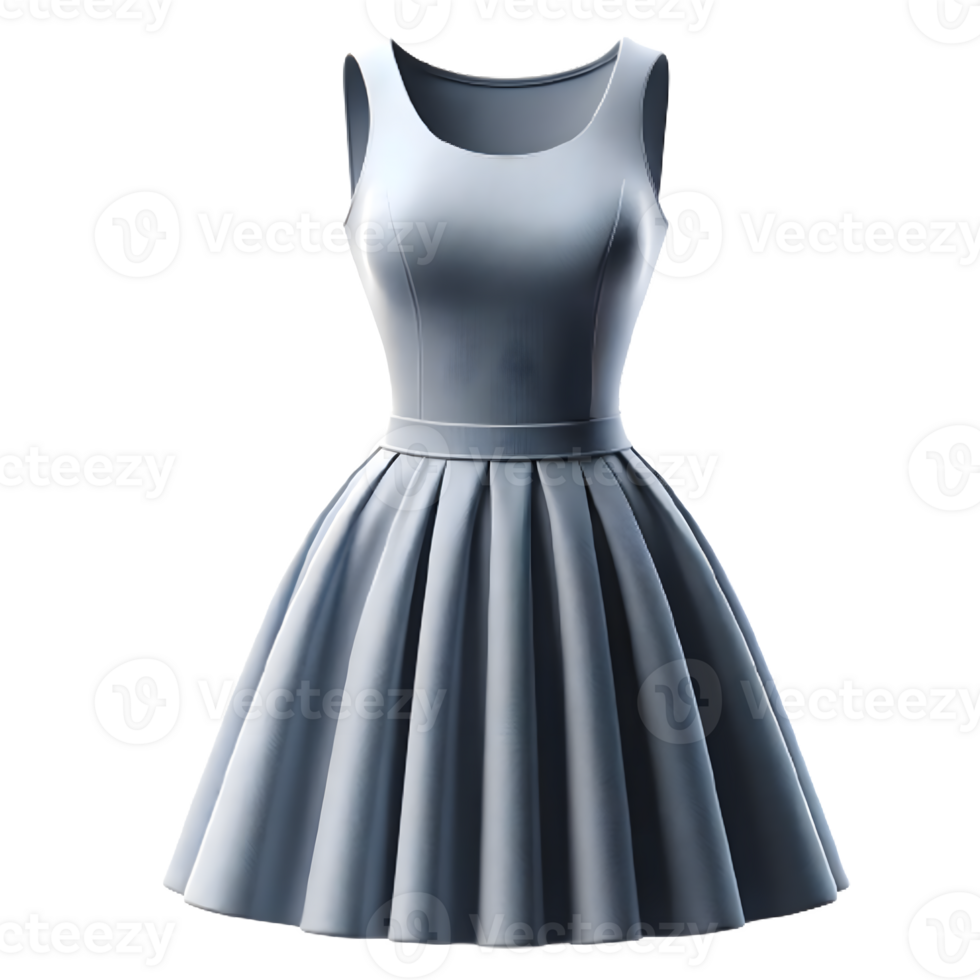 AI generated Isolated dress fashion piece of clothing on a transparent background, PNG File Format