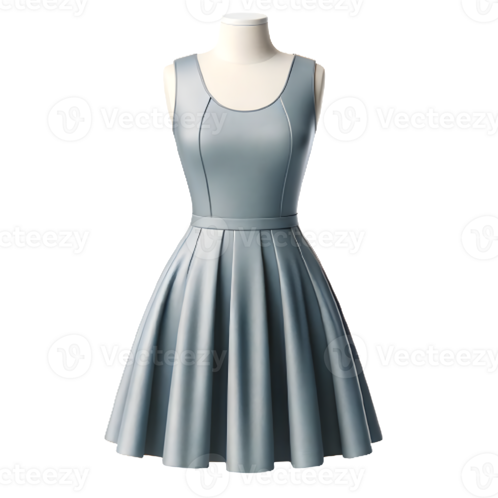 AI generated Isolated dress clothing item on a transparent background, PNG File Format