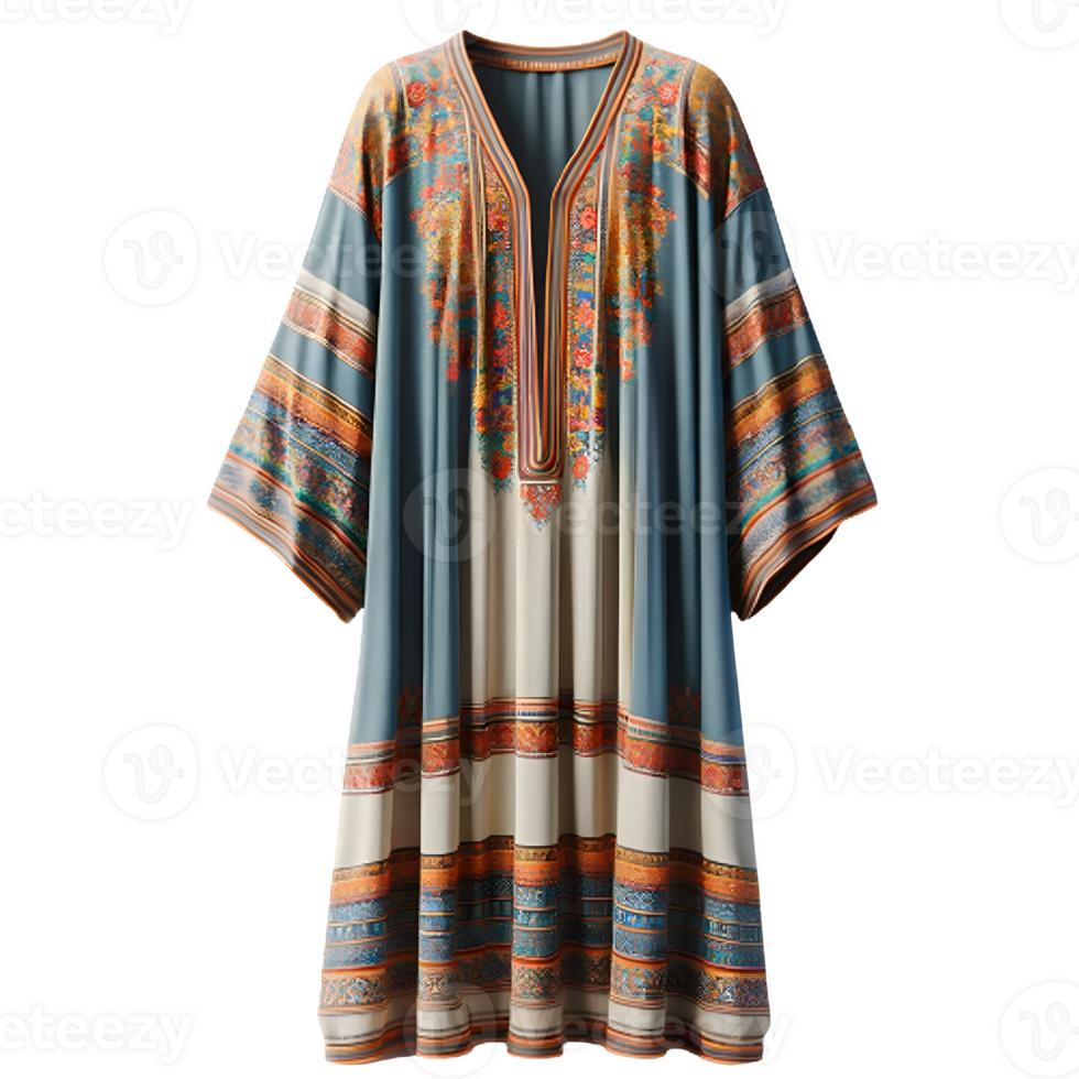 AI generated Isolated kaftan clothing item on a transparent background ...
