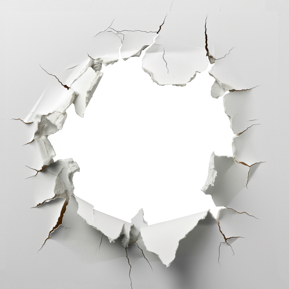 AI generated Torn White Paper, 3d design. Suitable for social media, business and element design png