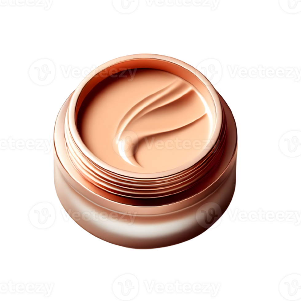 AI generated An isolated makeup cream cutout object on transparent background, PNG file