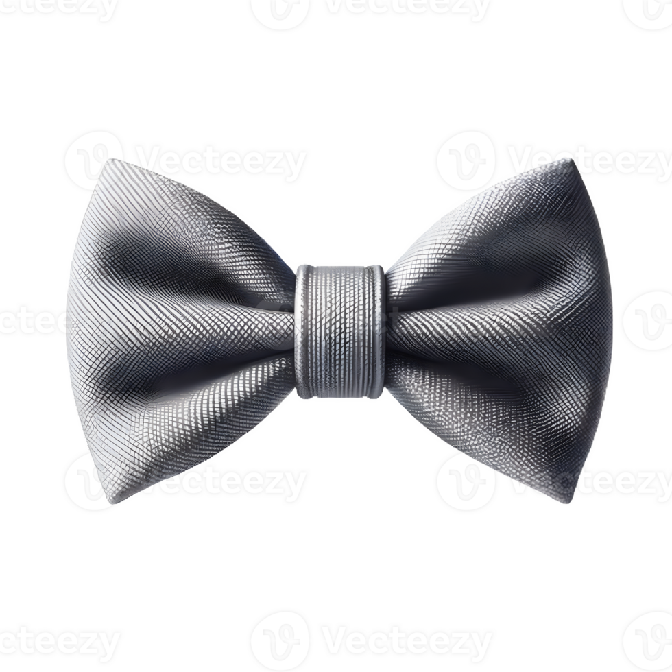 AI generated Isolated Bow tie clothing item on a transparent background, PNG File Format
