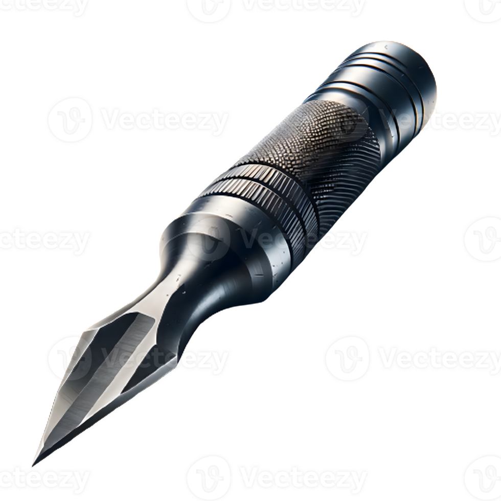 AI generated Isolated Cold Chisel hardware tool on a transparent background, PNG File Format