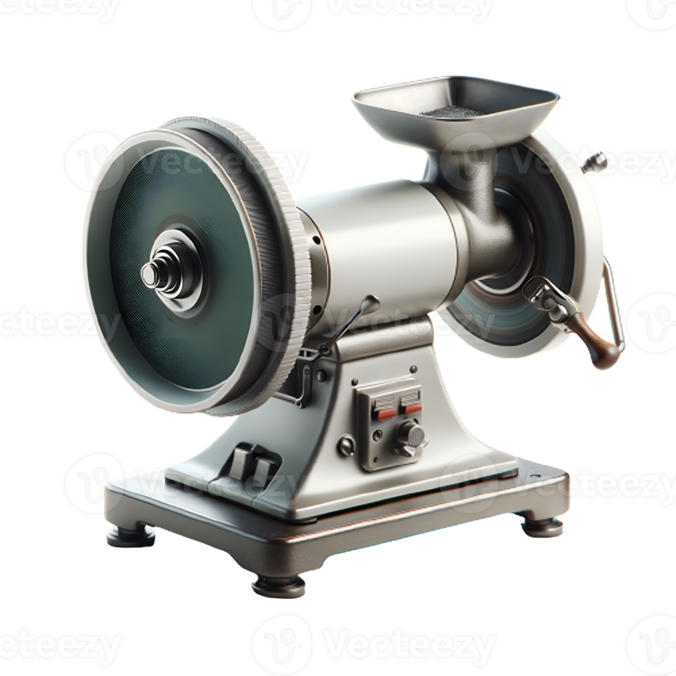 AI generated Isolated Bench Grinder hard ware tool on a transparent background, PNG File Format