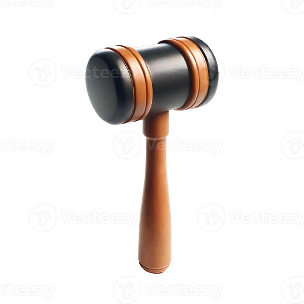 AI generated Isolated Rubber Mallet hardware tool on a transparent background, PNG File Format