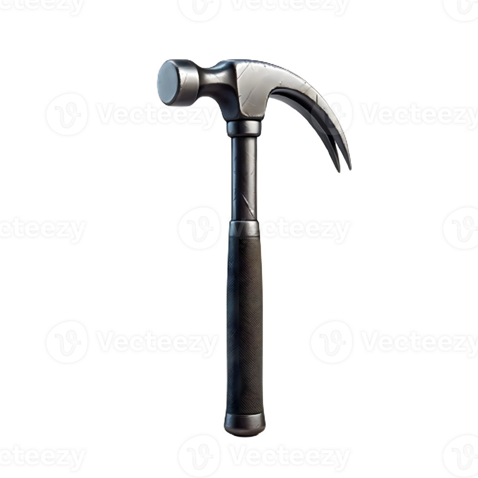 AI generated Isolated Crowbar hardware tool on a transparent background, PNG File Format