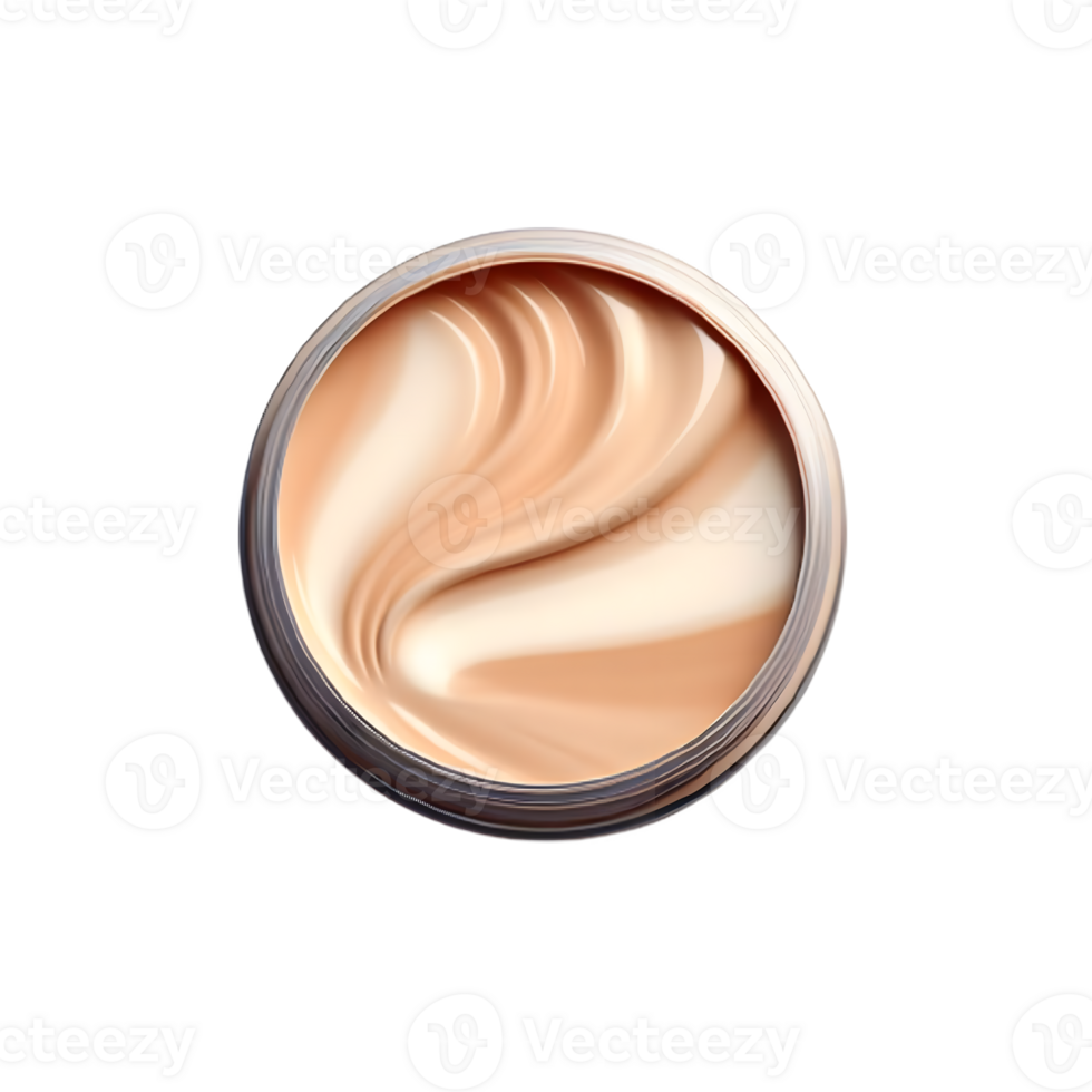 AI generated An isolated cream cutout object on transparent background, PNG file