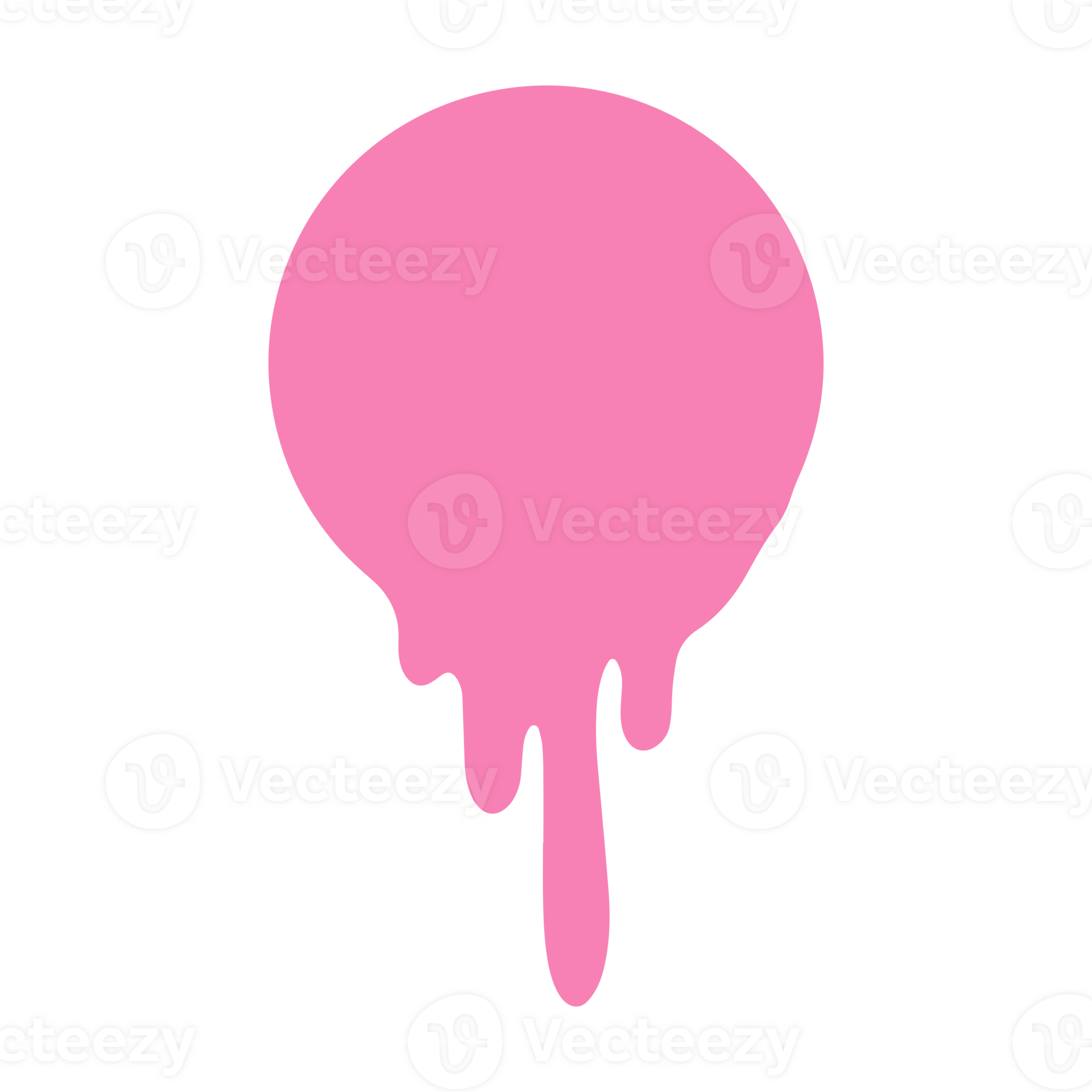 round drip paint sticker 36114534 PNG