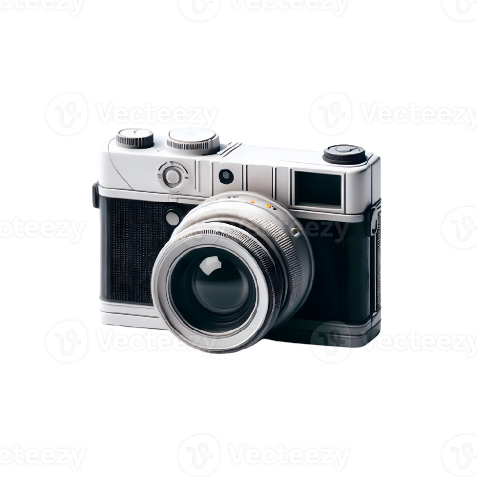 AI generated An isolated camera cutout object on transparent background, PNG file