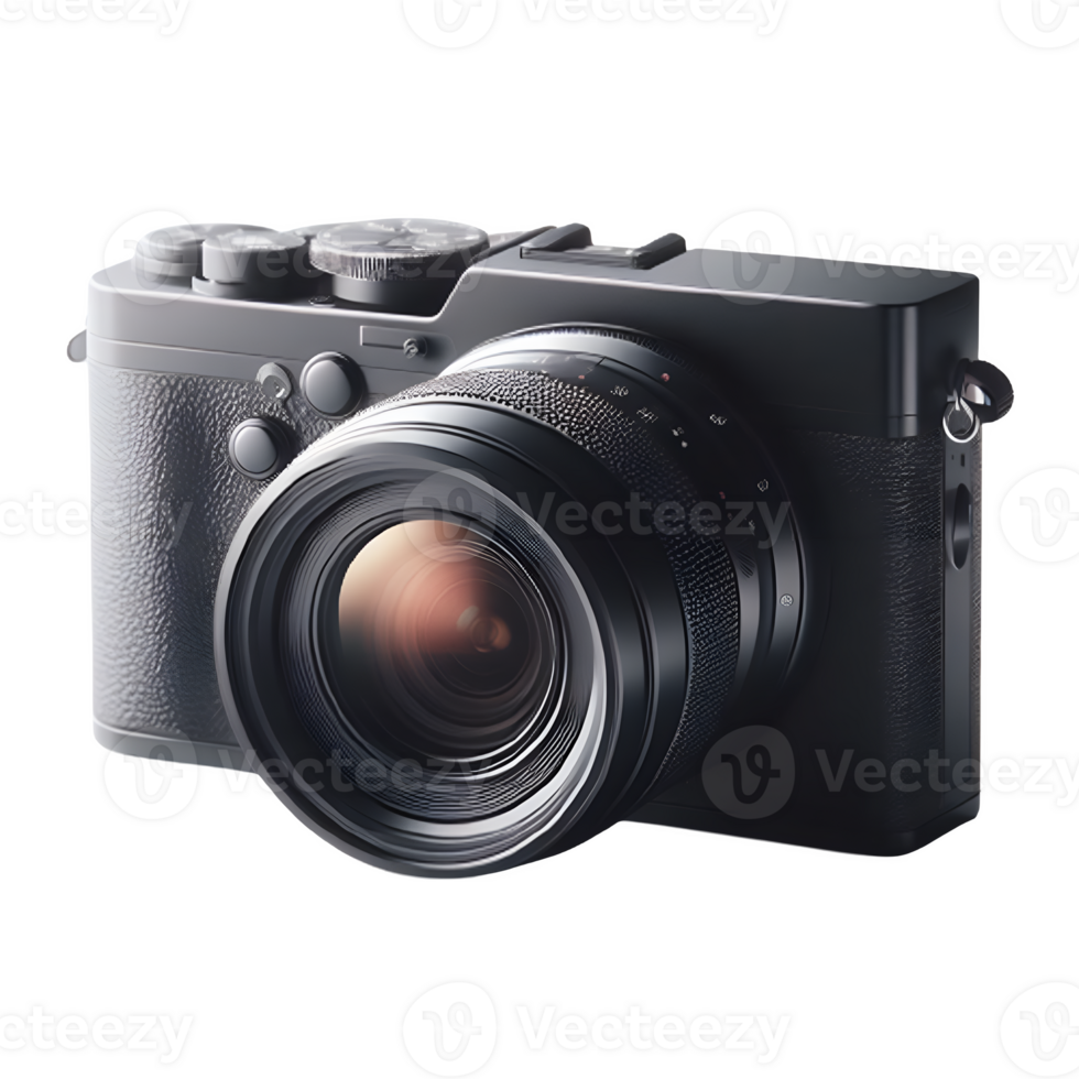 AI generated An isolated camera cutout object on transparent background, PNG file