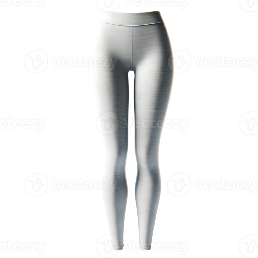 AI generated Isolated pair of leggings clothing item on a transparent background, PNG File Format