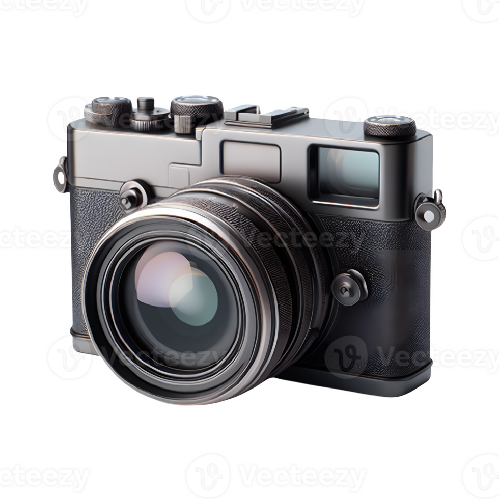 AI generated An isolated camera cutout object on transparent background, PNG file
