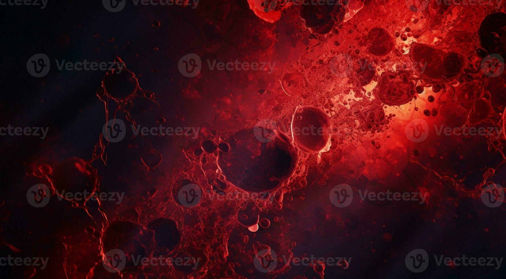 AI generated blood background, red blood on abstract background, blood wallpaper photo