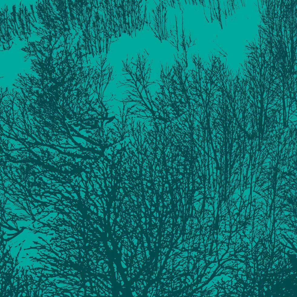 invierno arboles siluetas en un azul antecedentes. vector ilustración para tu diseño