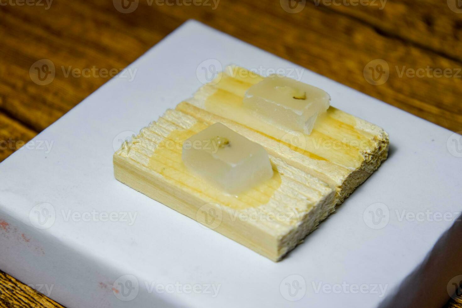 Paraffin blocks with cancer samples, samples for histological examination of the tumor. photo