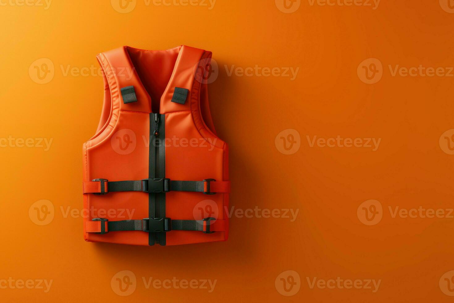 AI generated Lifesaving Life jacket mockup. Generate Ai photo