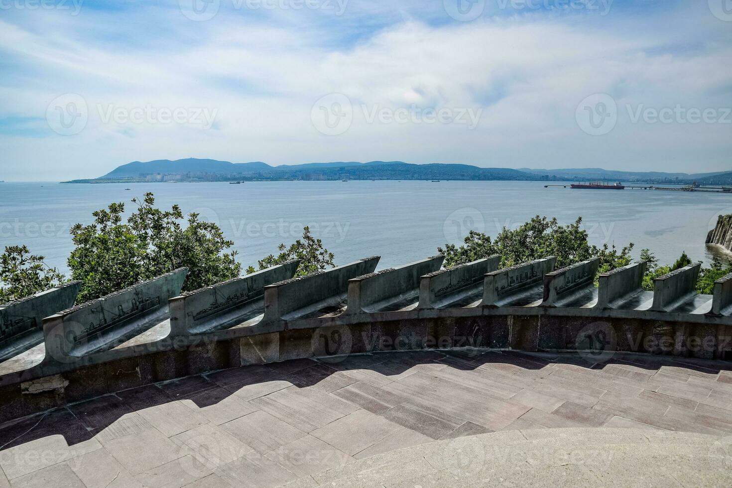 The complex of monuments to the sailors of the revolution. photo