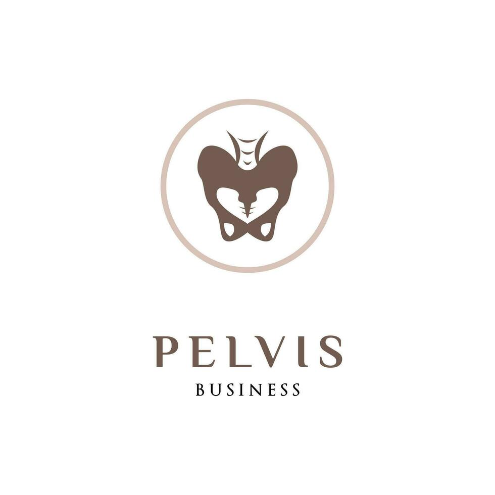 Pelvis Icon Logo Design Template vector