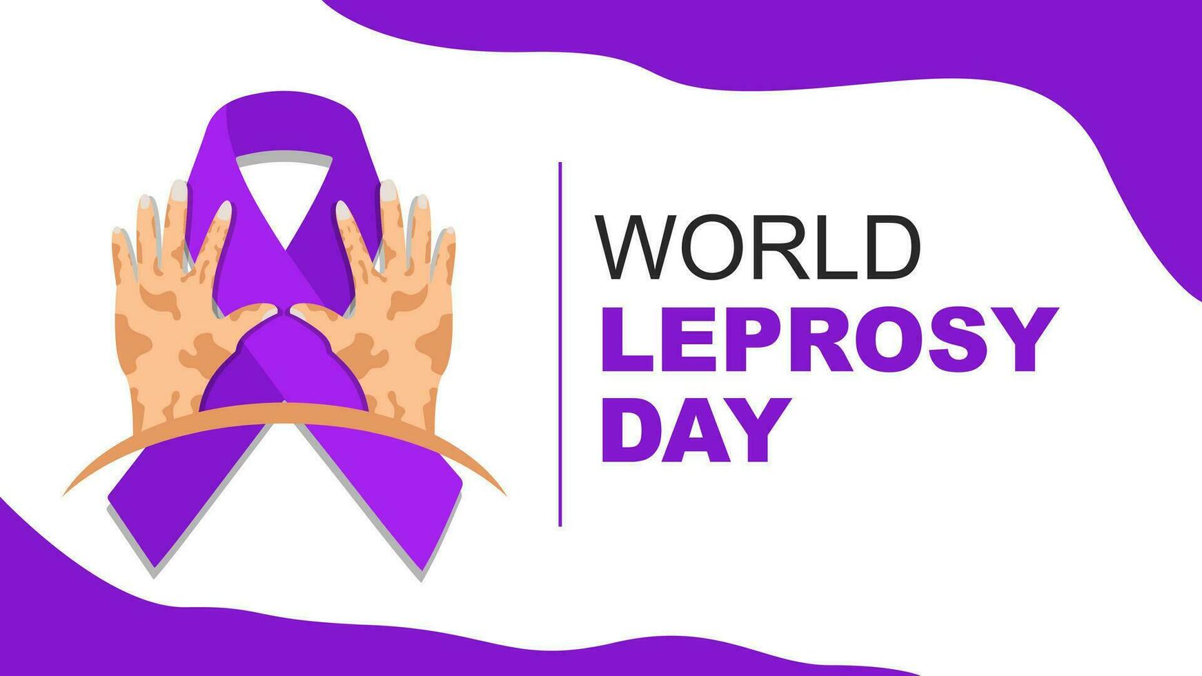 Vector illustration of world leprosy day. Suitable for social media greeting cards