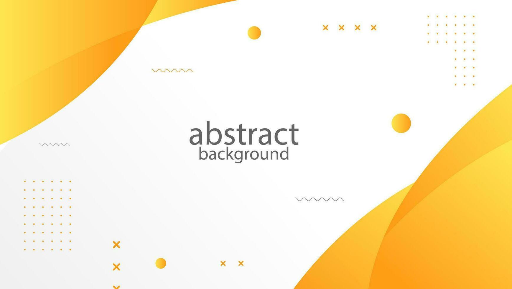 Yellow gradient geometric abstract banner vector. vector