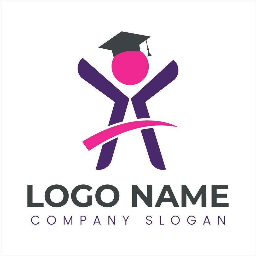 Educational logo design vector