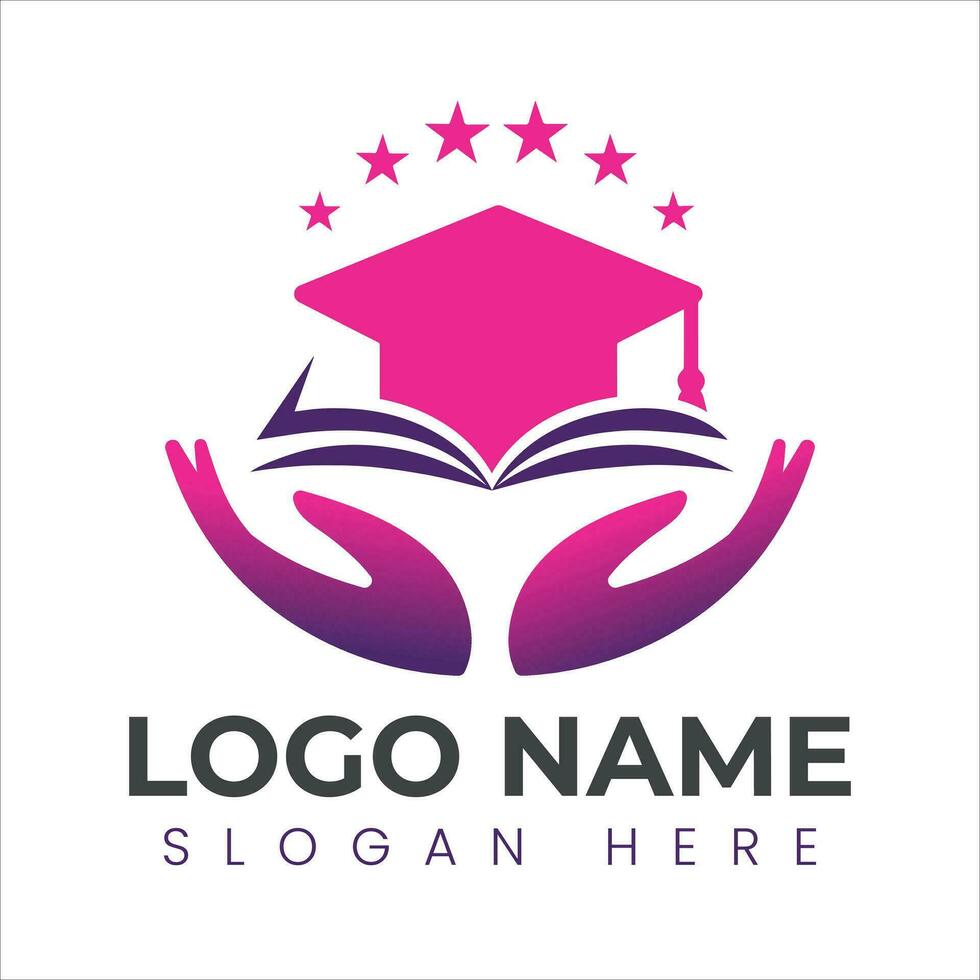 Educational logo design vector