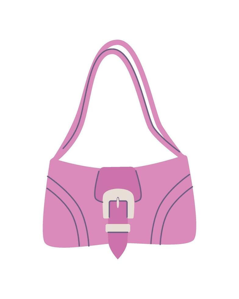 rosado bolso, 00s estilo. atractivo elemento para tu diseño vector