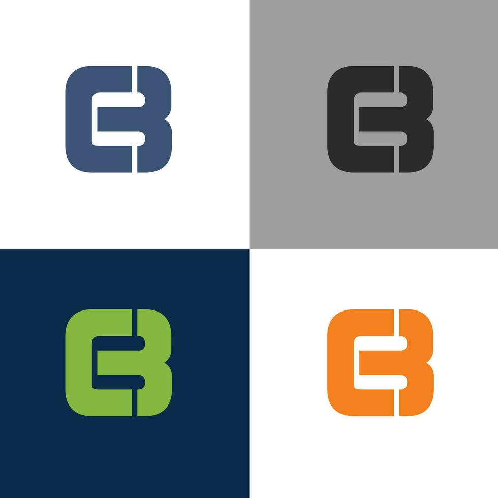 C and B Logo Design vector