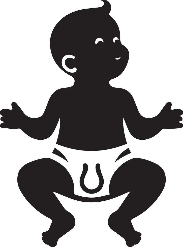 Baby vector Silhouette